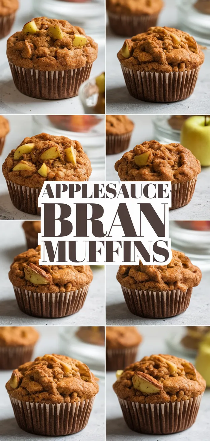 A photo of Applesauce Bran Muffins Recipe