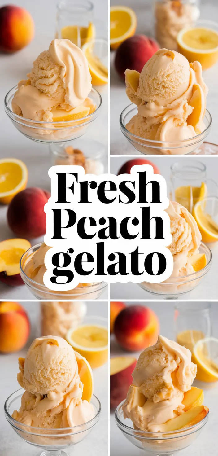 A photo of Fresh Peach Gelato Recipe