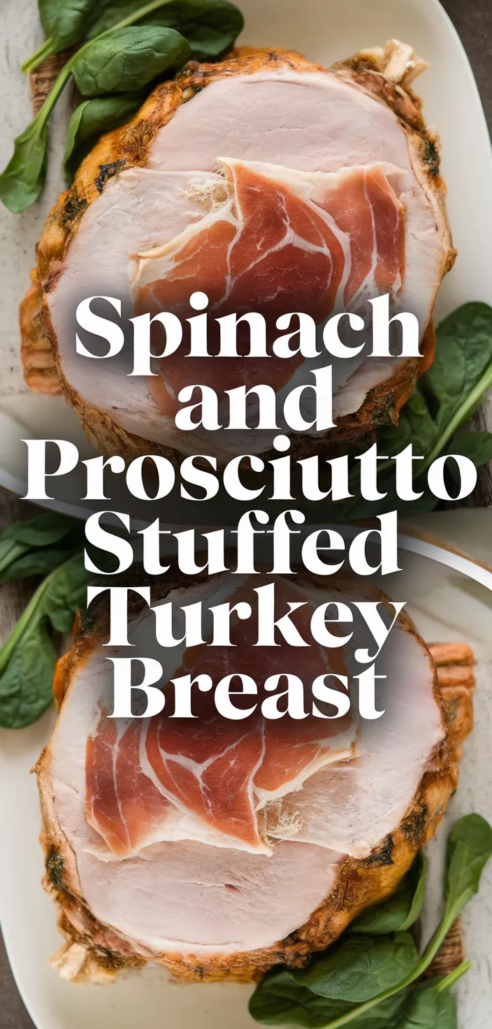 A photo of Spinach And Prosciutto Stuffed Turkey Breast Recipe