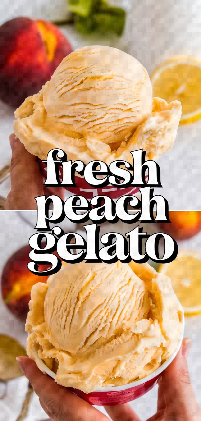 Photo of Fresh Peach Gelato Recipe