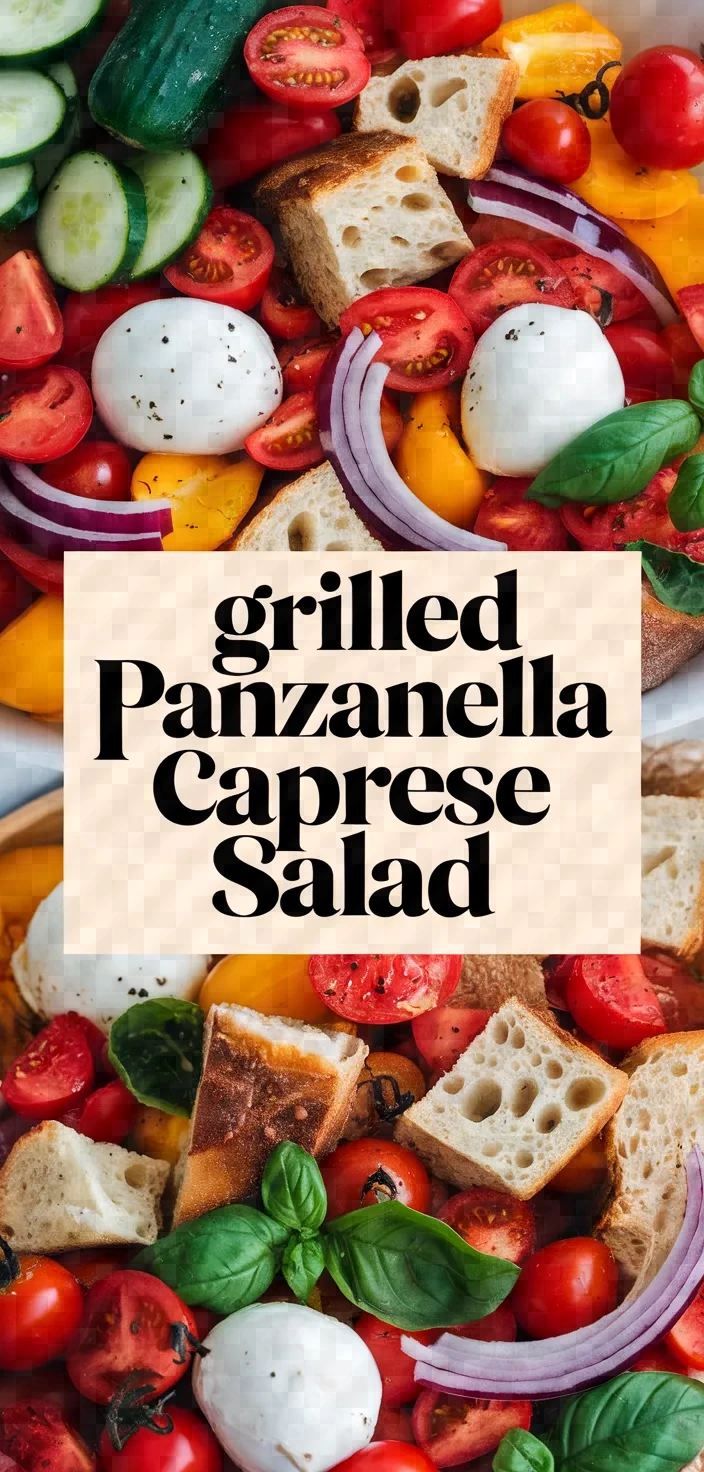 Photo of Grilled Panzanella Caprese Salad Recipe