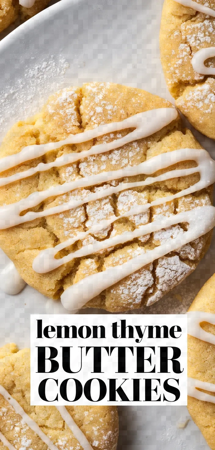 Photo of Lemon Thyme Butter Cookies Recipe