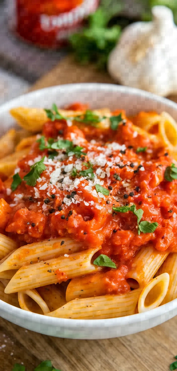 Ingredients photo for Penne Arrabbiata Recipe