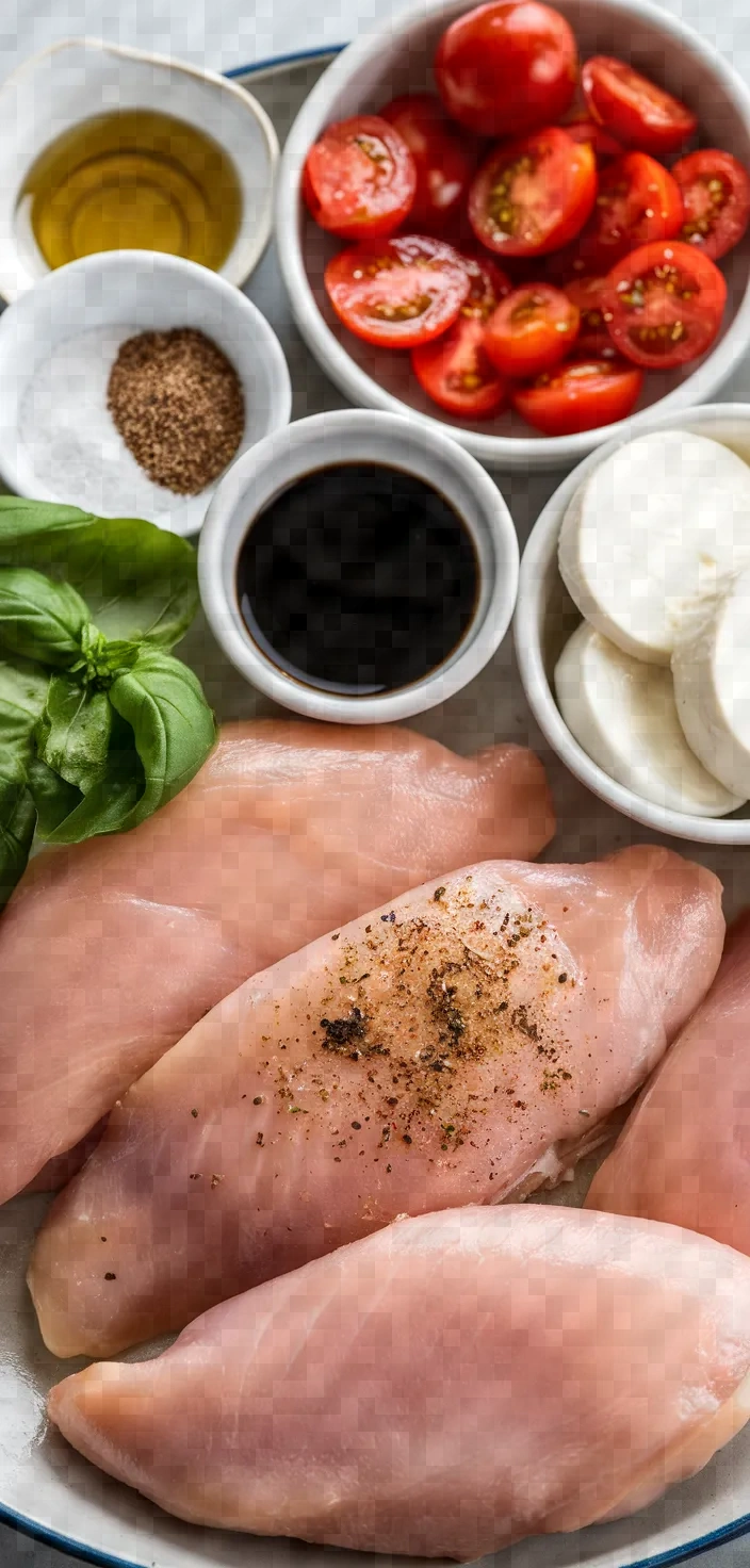 Ingredients photo for Baked Chicken Caprese Recipe