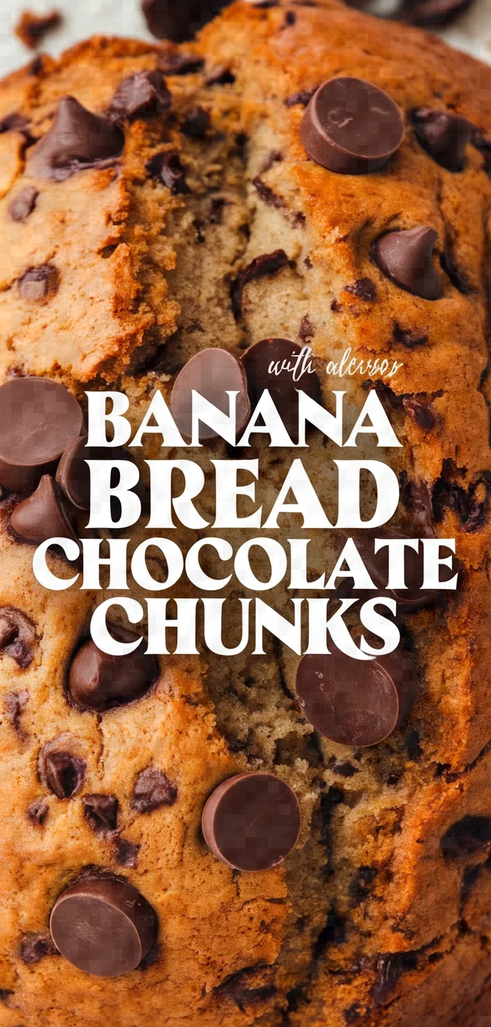 Banana Bread With Dark Chocolate Chunks Recipe