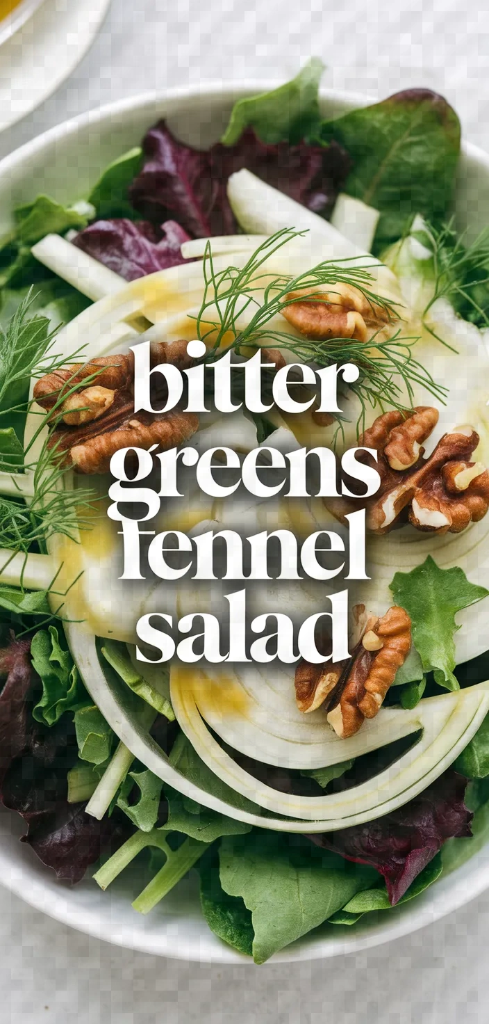 Photo of Bitter Greens Fennel Salad Recipe