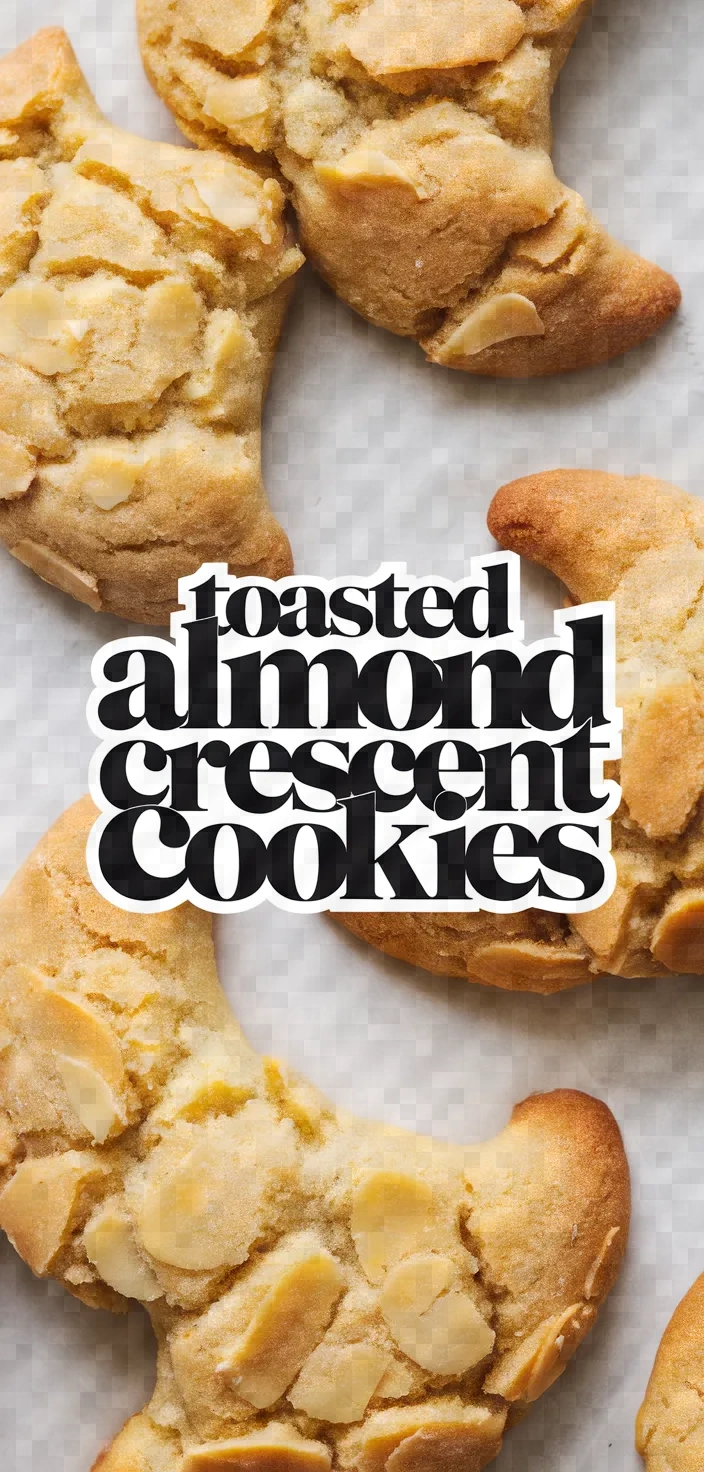 Photo of Buttery Toasted Almond Crescent Cookies Recipe