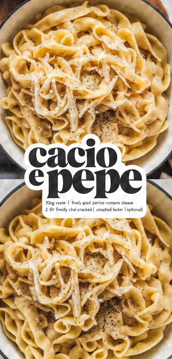 Cacio E Pepe Recipe