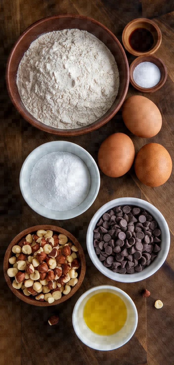 Ingredients photo for Coffee Hazelnut Biscotti Recipe