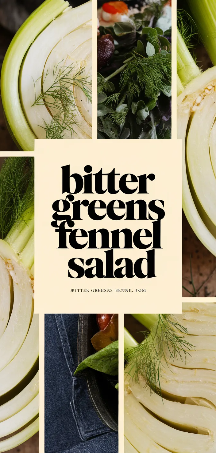 A photo of Bitter Greens Fennel Salad Recipe