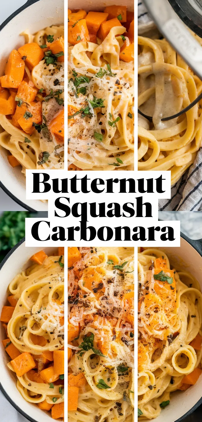 A photo of Butternut Squash Carbonara Pasta Recipe