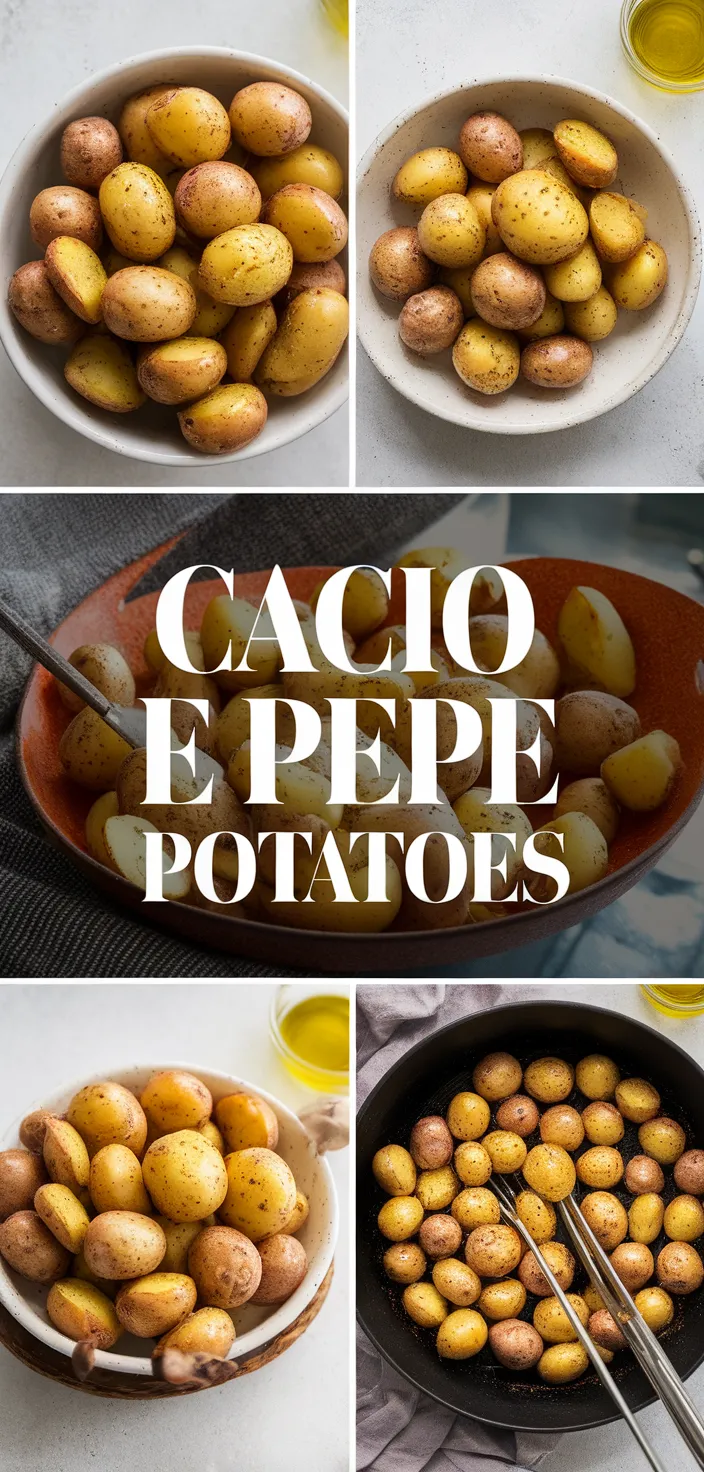 A photo of Cacio E Pepe Roasted Potatoes Recipe