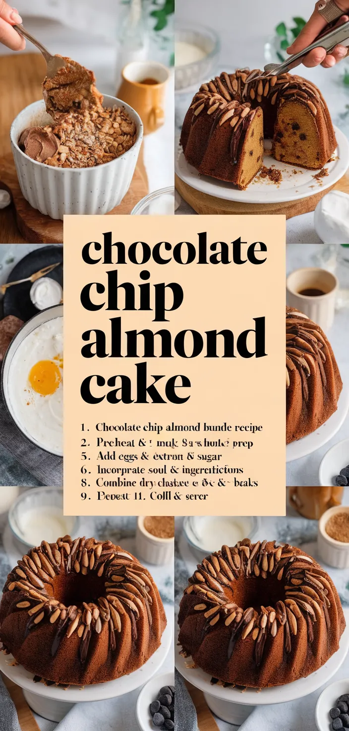 A photo of Chocolate Chip Almond Bundt Cake Recipe