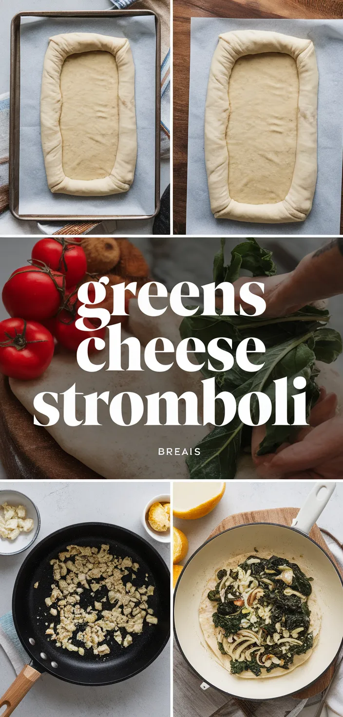 A photo of Greens Cheese Stromboli Recipe