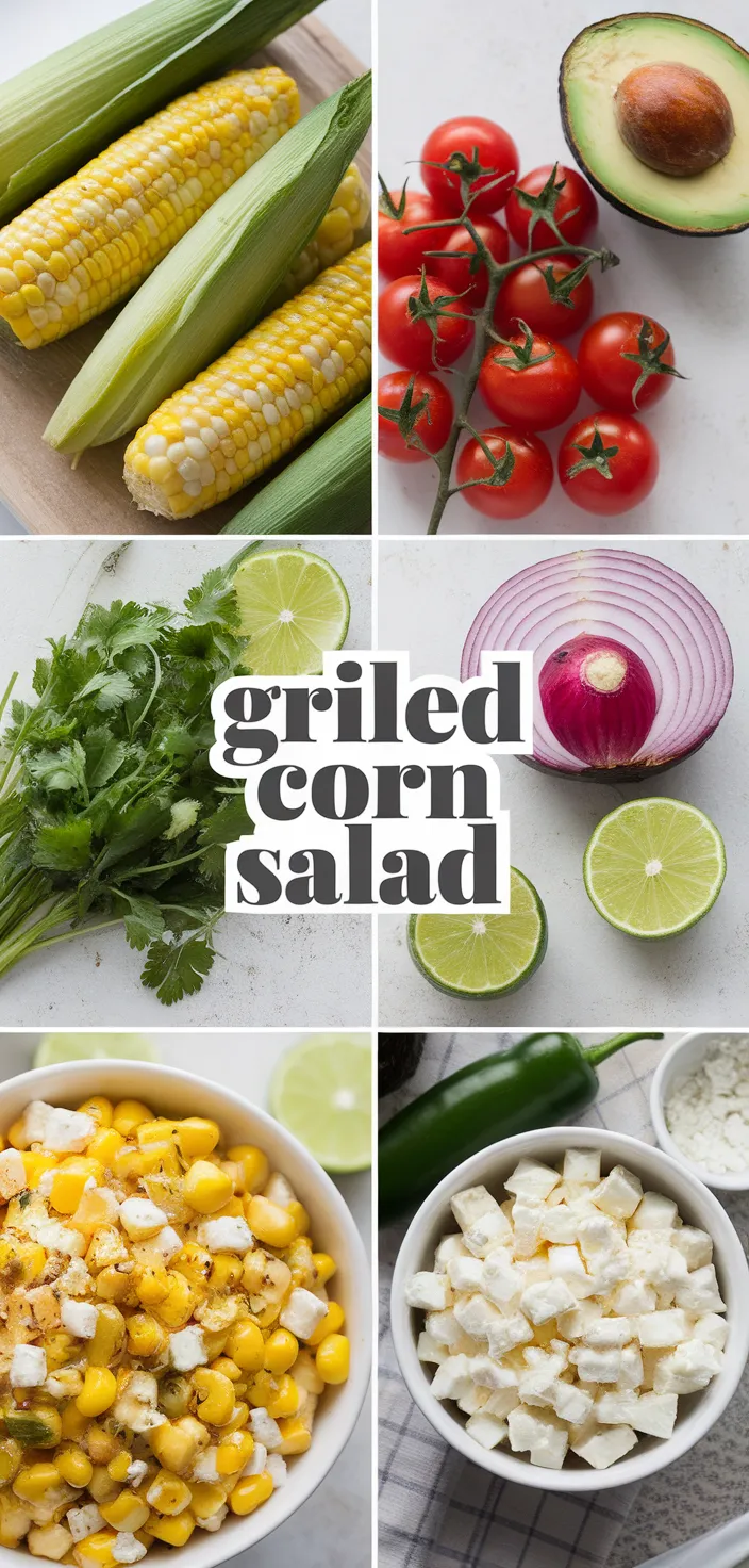 A photo of Grilled Corn Salad Recipe