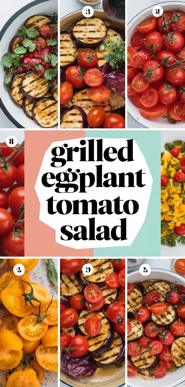 A photo of Grilled Eggplant And Tomato Salad Recipe