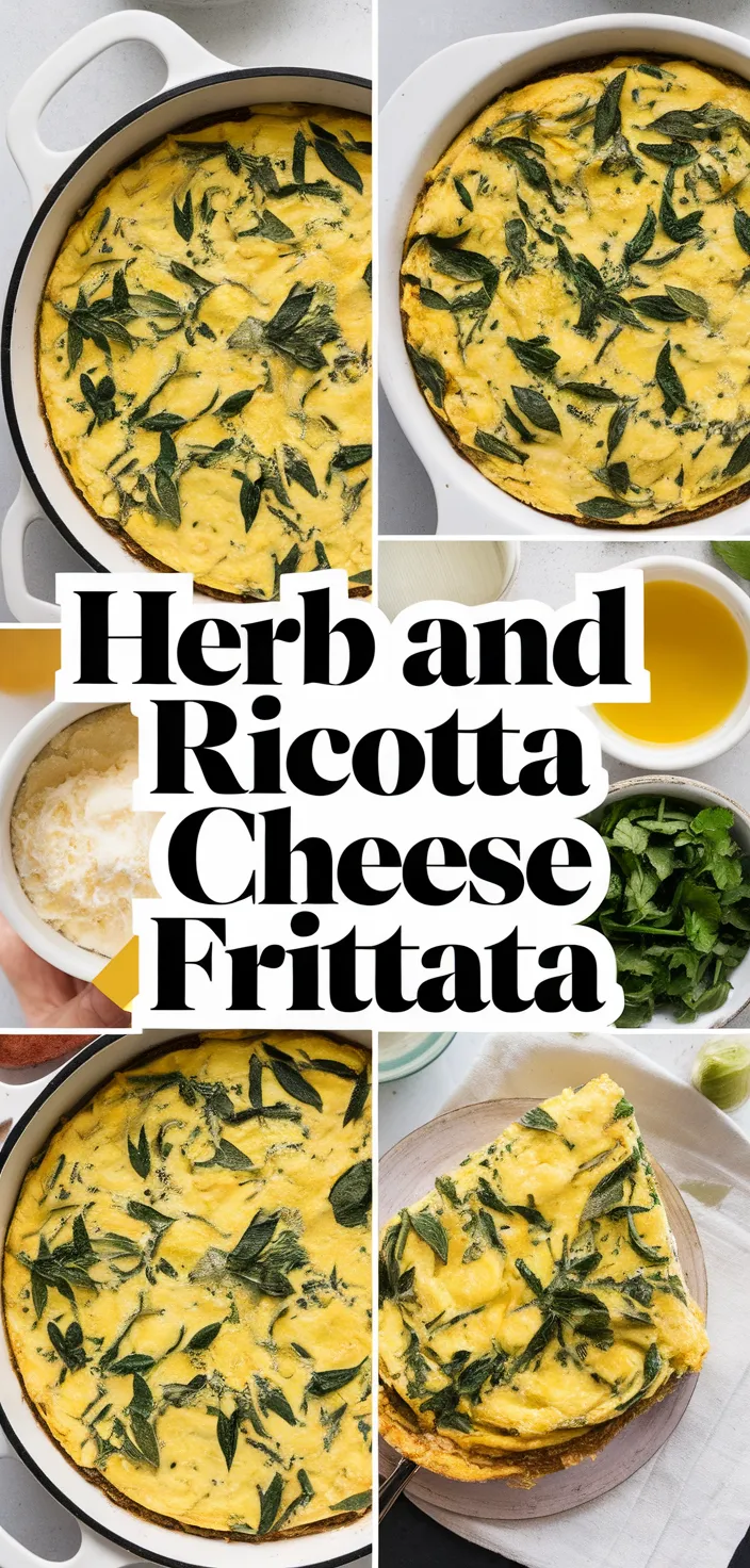 A photo of Herb And Ricotta Cheese Frittata Recipe