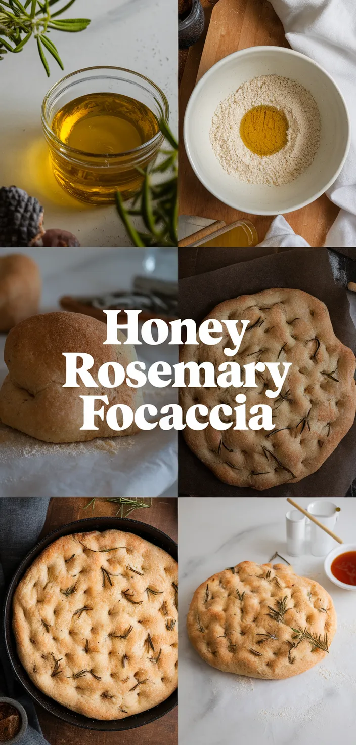 A photo of Honey Rosemary Focaccia Recipe