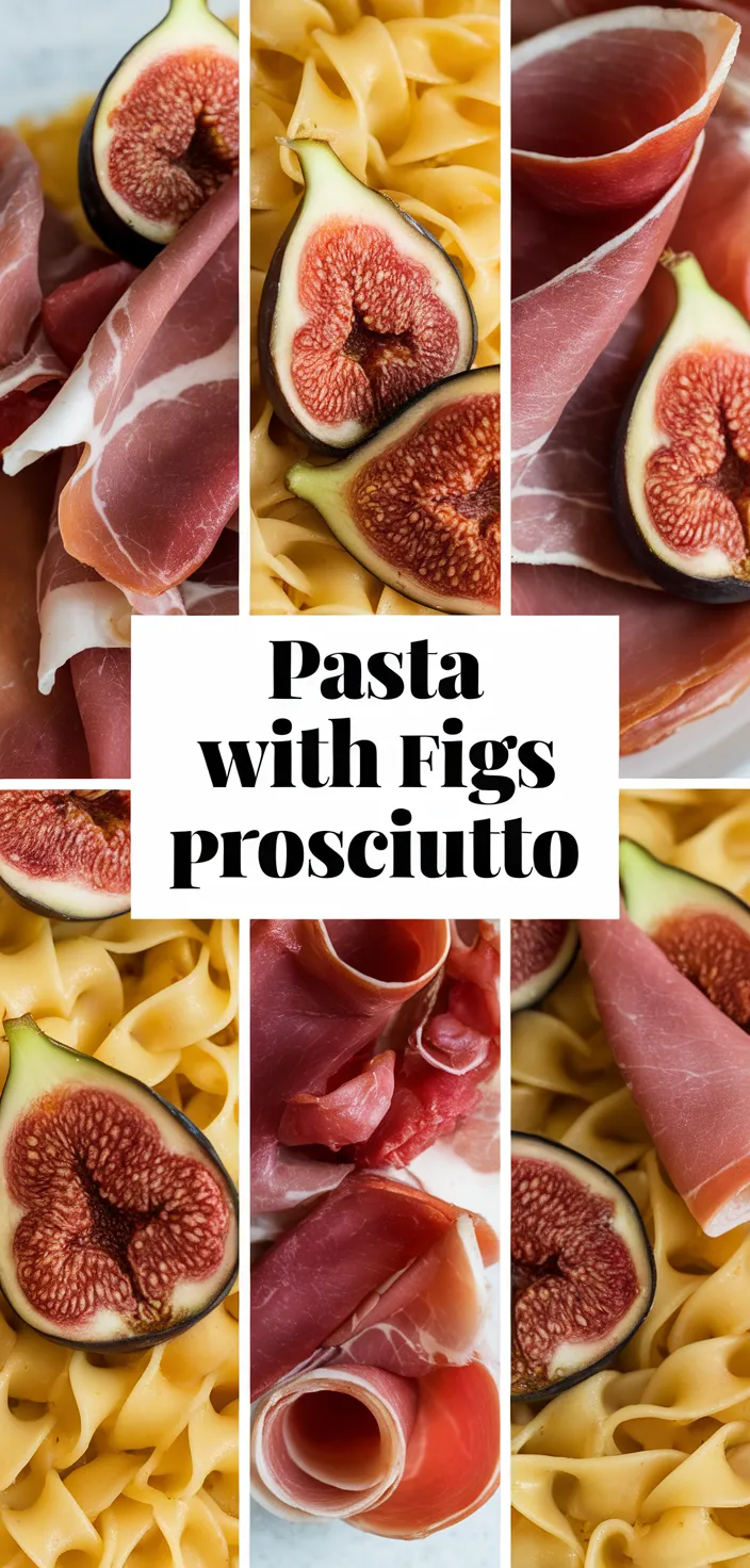 A photo of Pasta With Figs Prosciutto Recipe