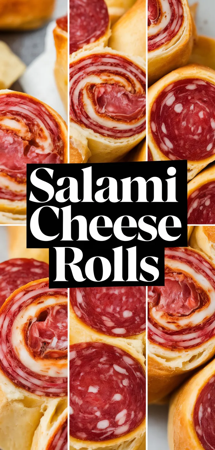 A photo of Salami Cheese Rolls Recipe