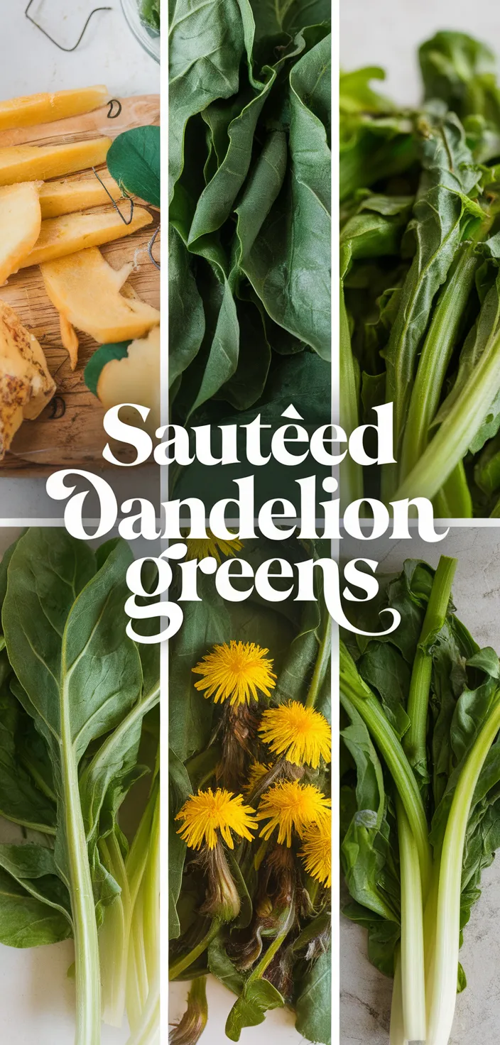 A photo of Sauted Dandelion Greens Recipe