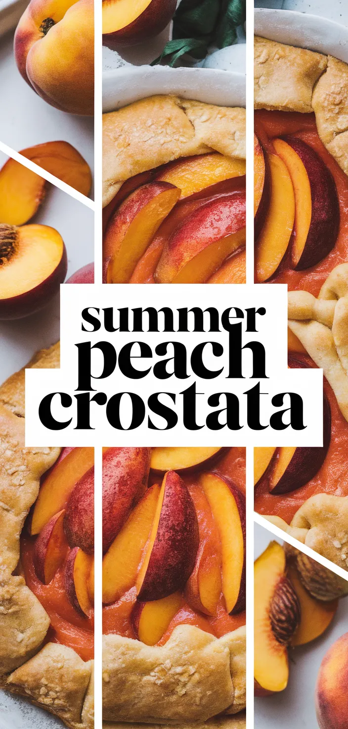 A photo of Summer Peach Crostata Recipe