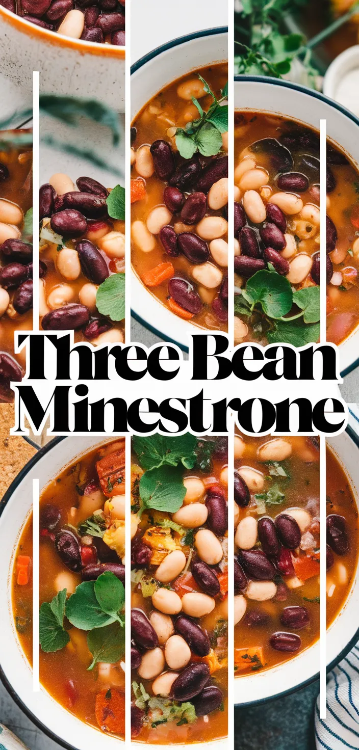 A photo of Three Bean Minestrone Recipe