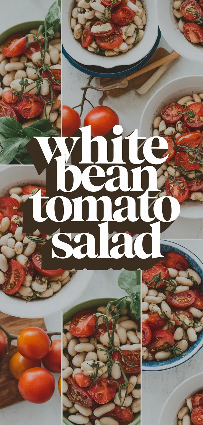 A photo of White Bean Tomato Salad Recipe