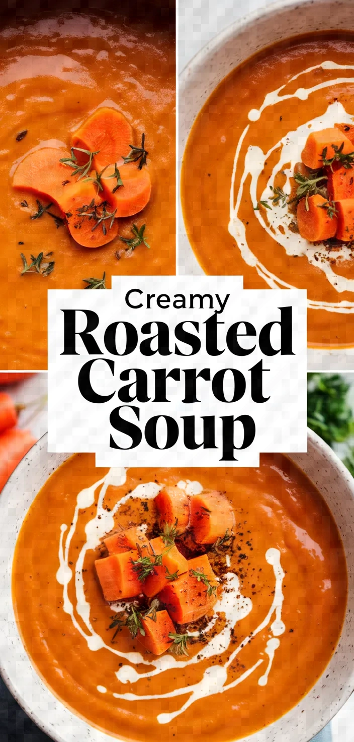 Creamy Roasted Carrot Soup Recipe