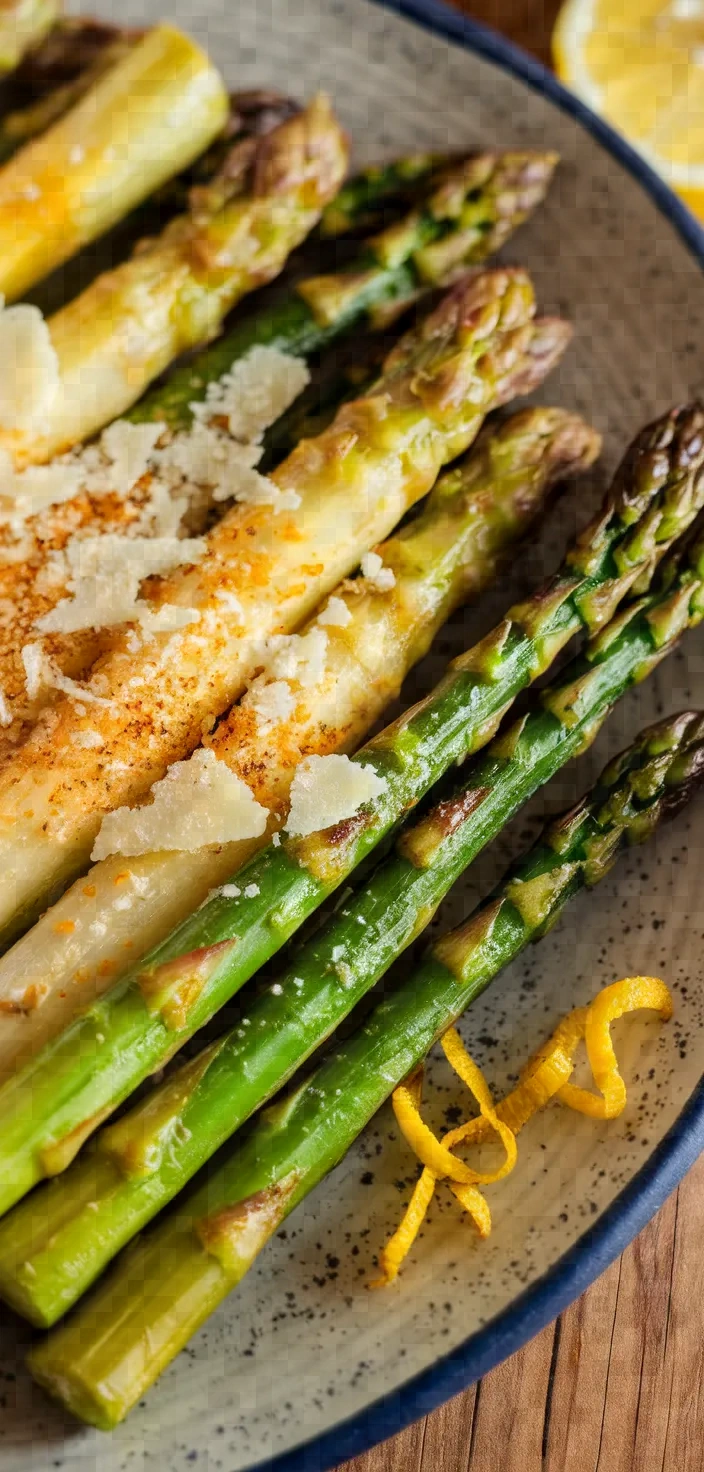 Ingredients photo for Crispy Roasted Parmesan Asparagus Recipe