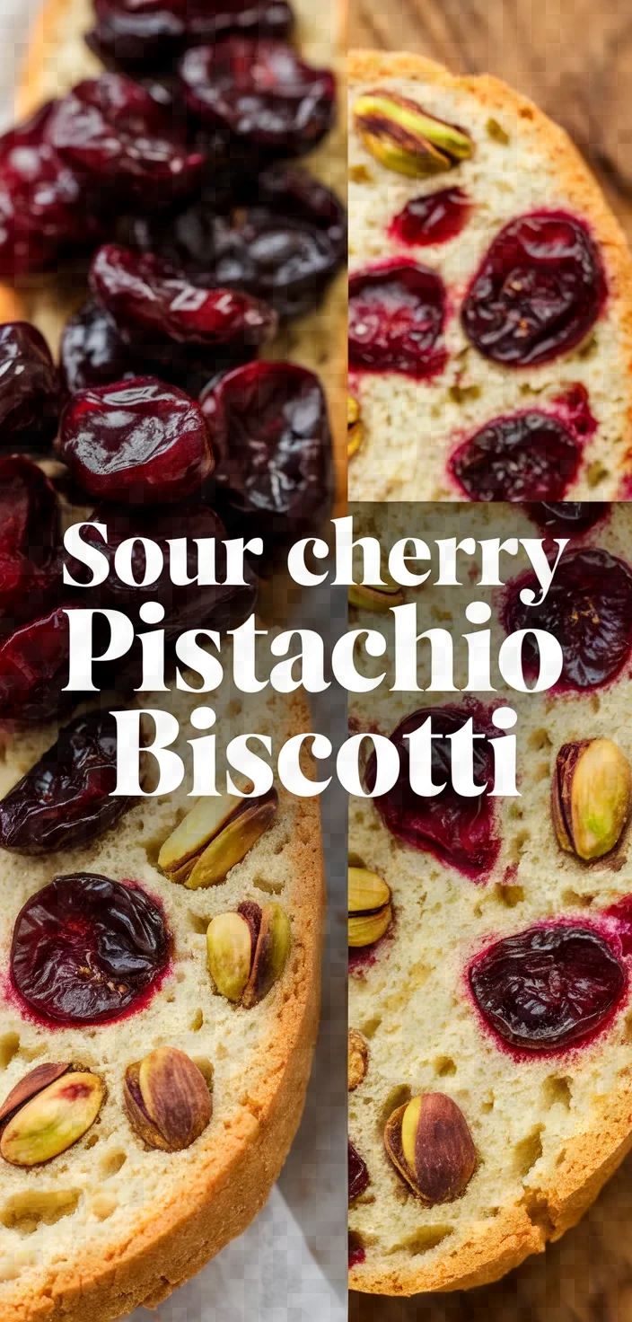 Dried Sour Cherry And Pistacchio Biscotti Recipe