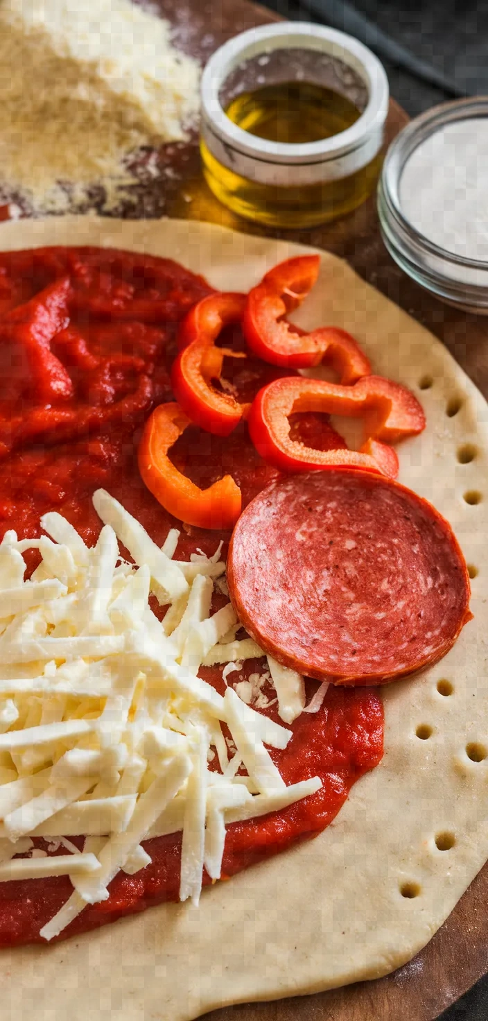 Ingredients photo for Easy Rolled Stromboli Recipe