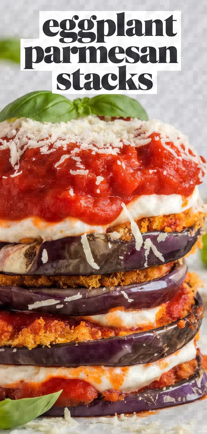 Photo of Eggplant Parmesan Stacks Recipe