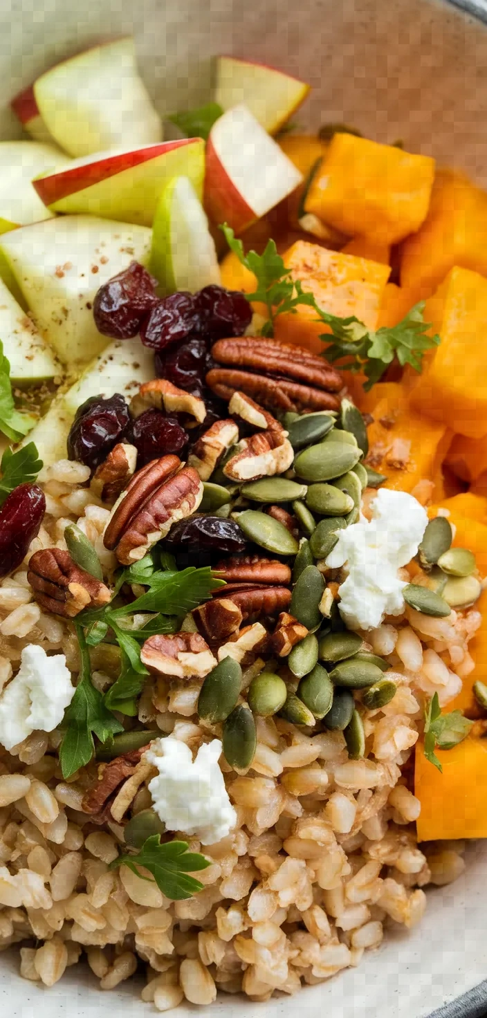 Ingredients photo for Farro Harvest Salad Recipe