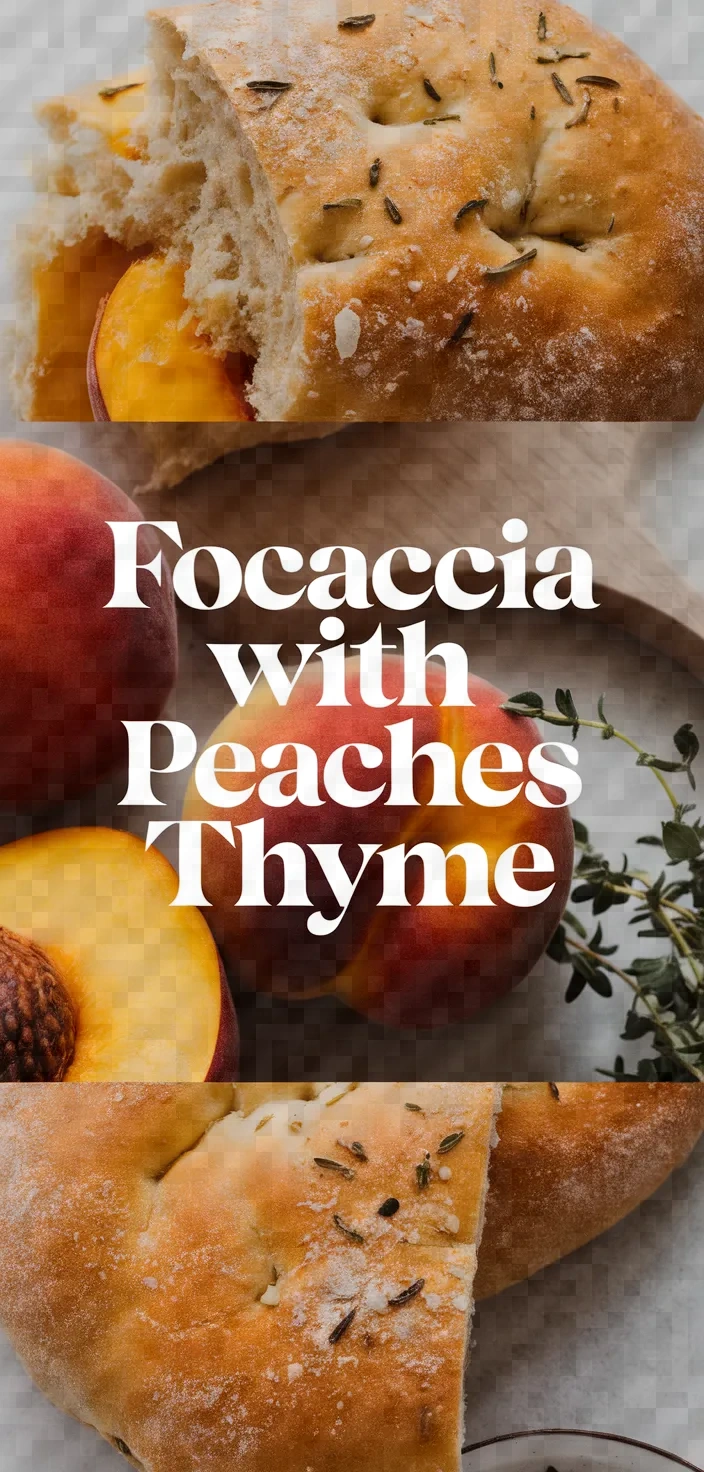 Focaccia With Peaches Thyme Recipe