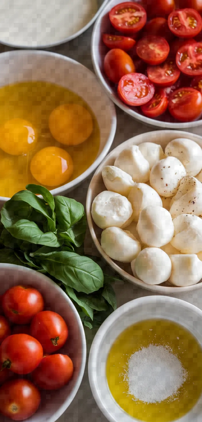 Ingredients photo for Frittata Caprese Recipe