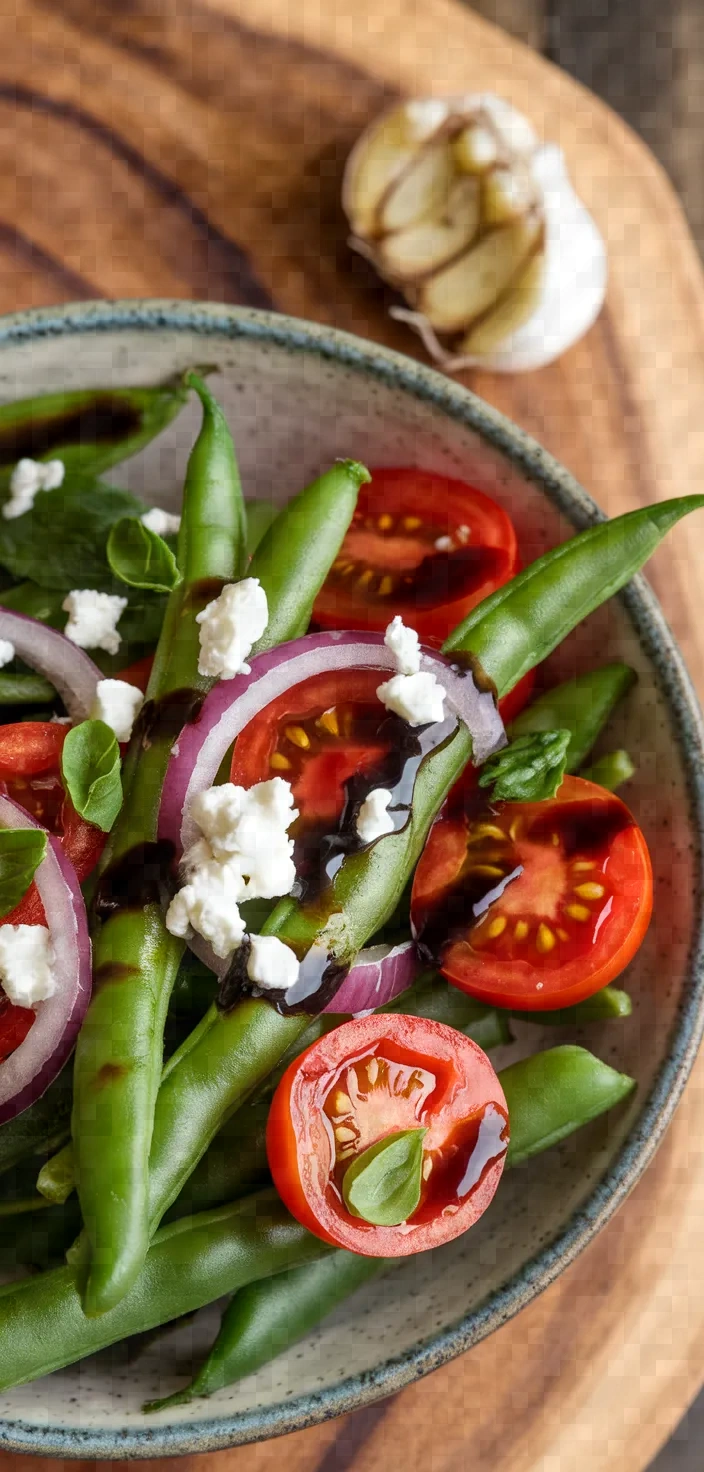 Ingredients photo for Green Bean Tomato Salad Recipe