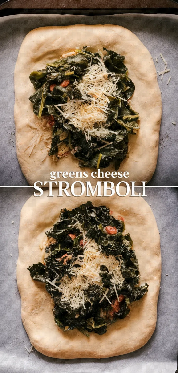 Photo of Greens Cheese Stromboli Recipe