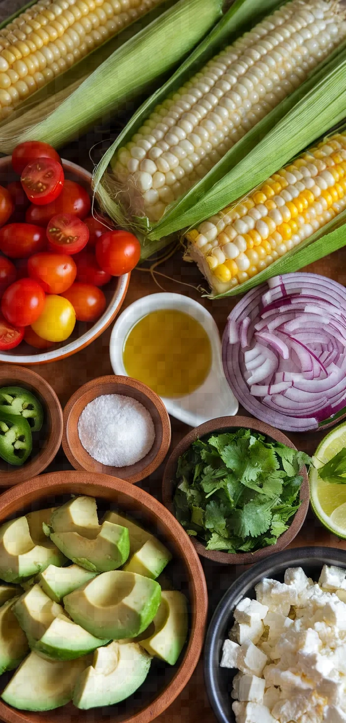 Ingredients photo for Grilled Corn Salad Recipe