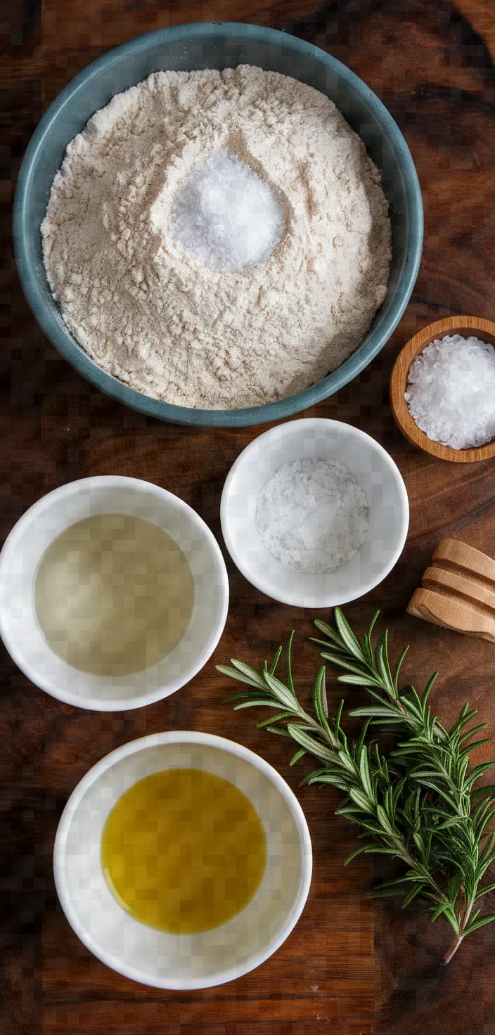 Ingredients photo for Honey Rosemary Focaccia Recipe