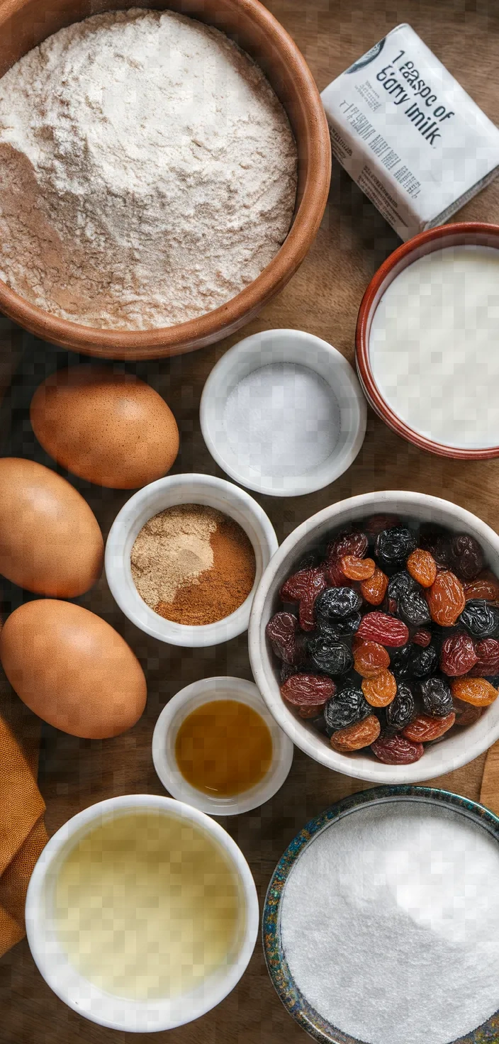 Ingredients photo for Hot Cross Buns Recipe