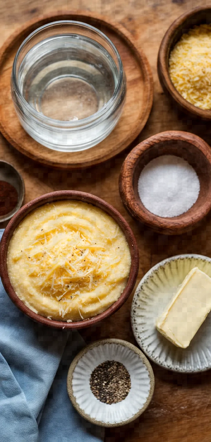 Ingredients photo for Instant Pot Polenta Cacio E Pepe Recipe