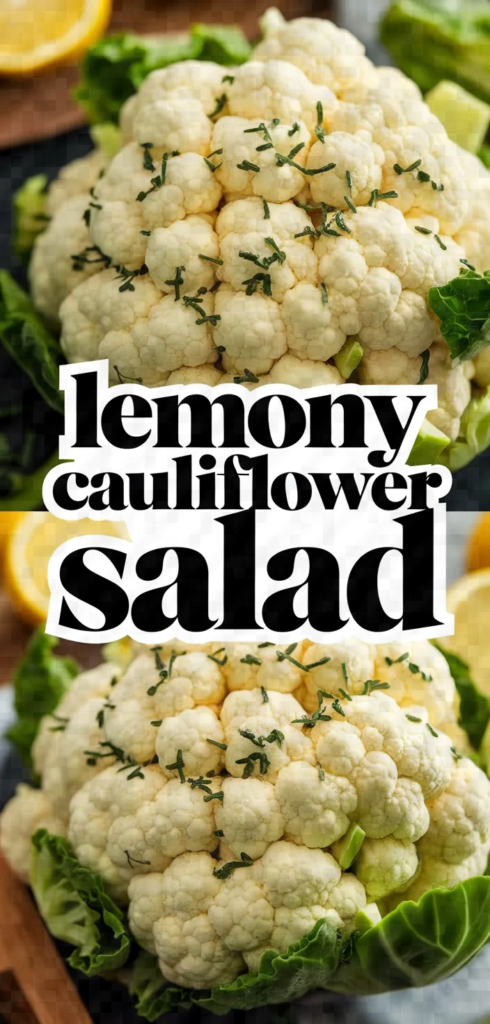 Photo of Lemony Cauliflower Salad Recipe