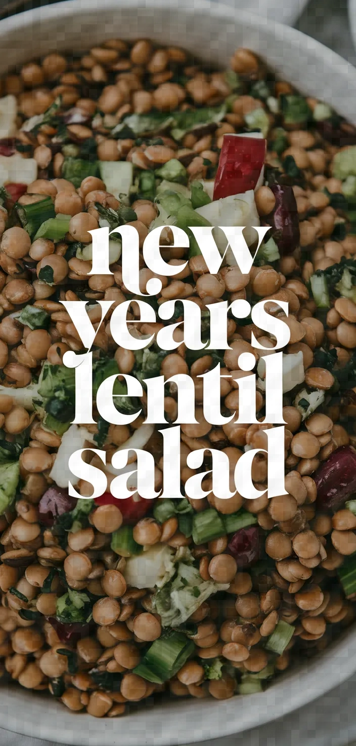 New Years Lentil Salad Recipe