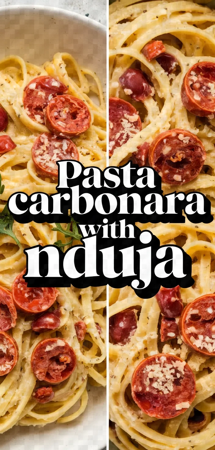 Photo of Pasta Carbonara With Nduja Recipe