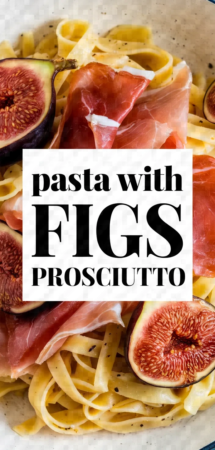 Pasta With Figs Prosciutto Recipe