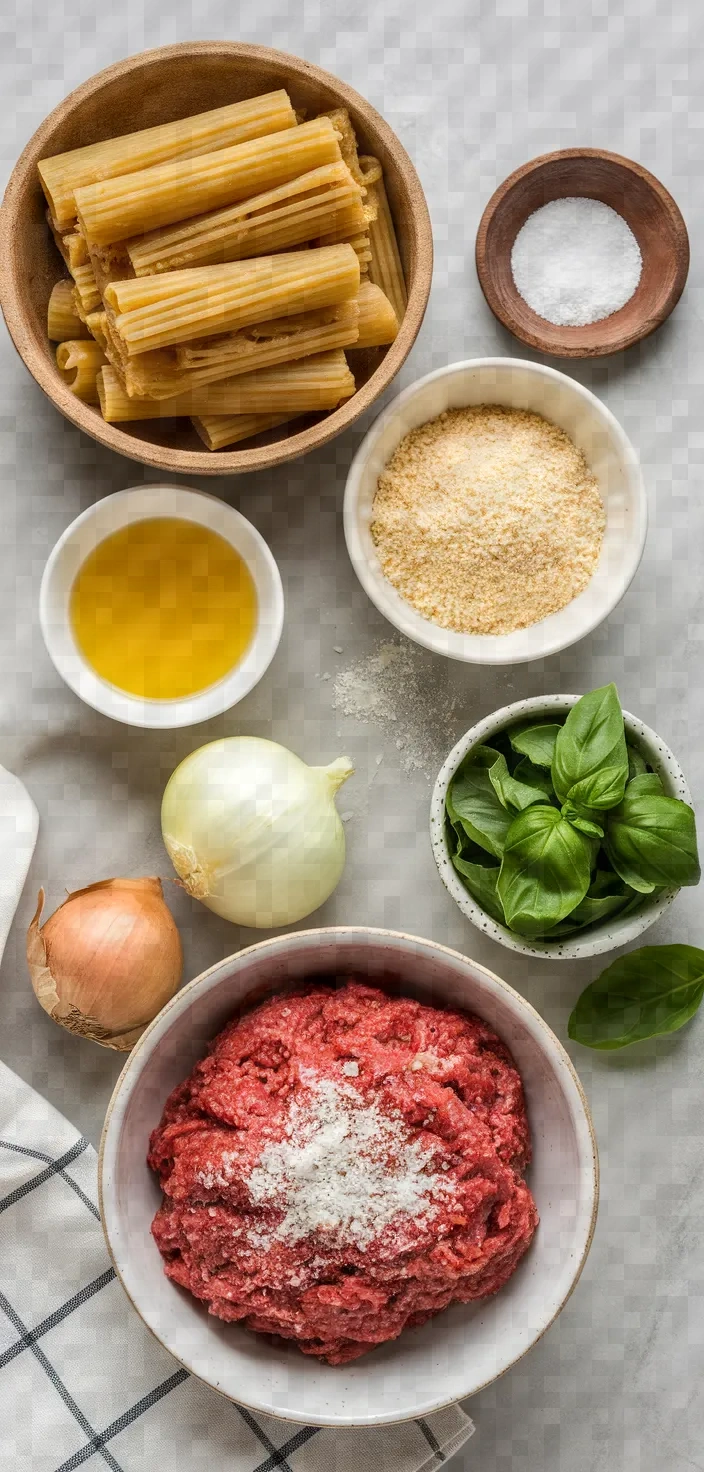 Ingredients photo for Pasta With Nduja Meatballs Recipe