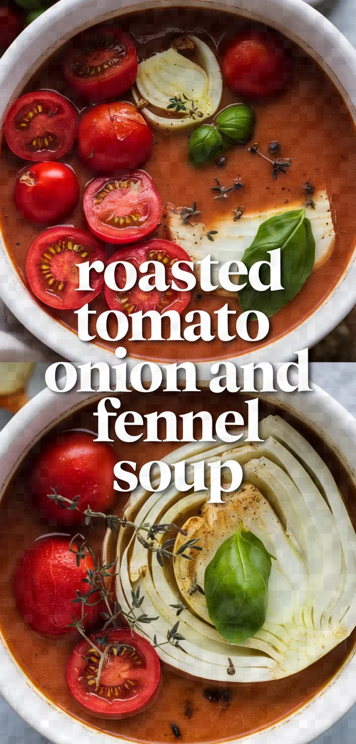 Roasted Tomato Onion And Fennel Soup Recipe