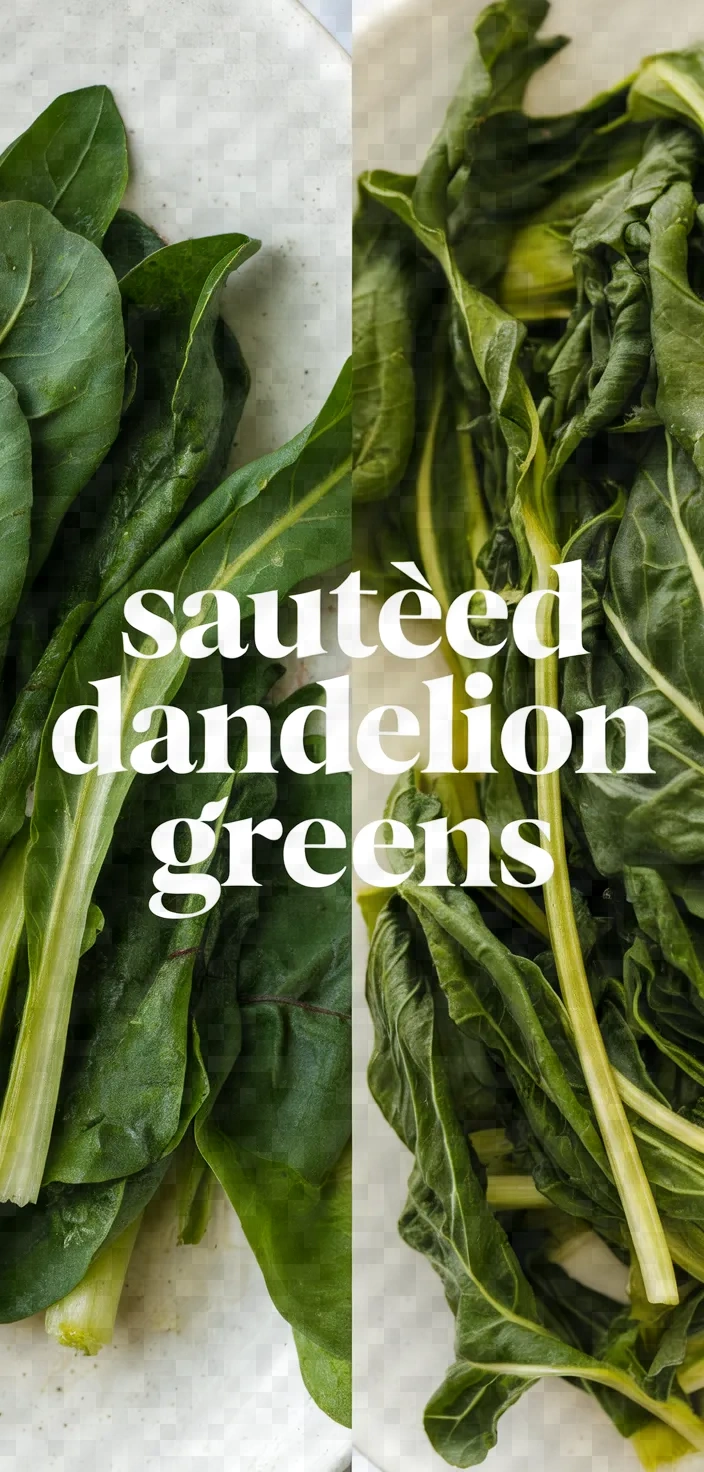 Sauted Dandelion Greens Recipe