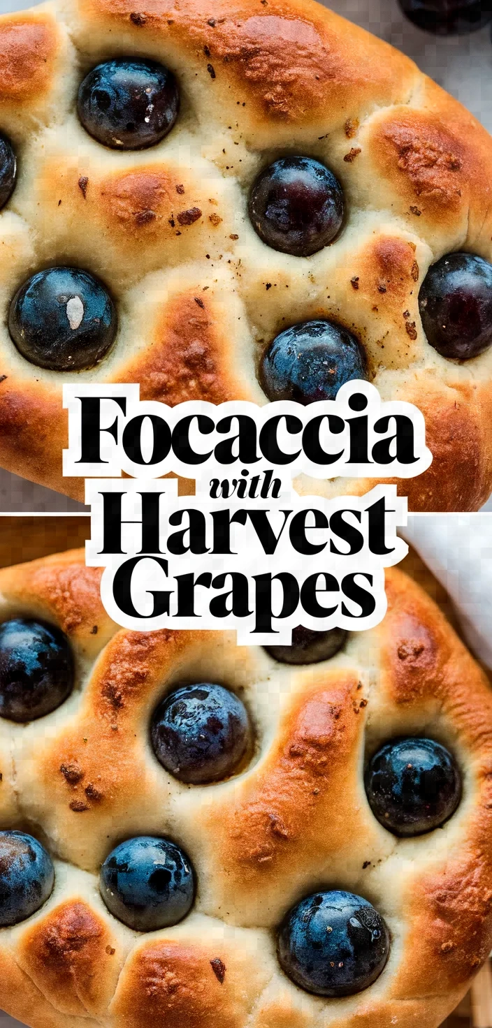 Photo of Schiacciata Con Luva Focaccia With Harvest Grapes Recipe